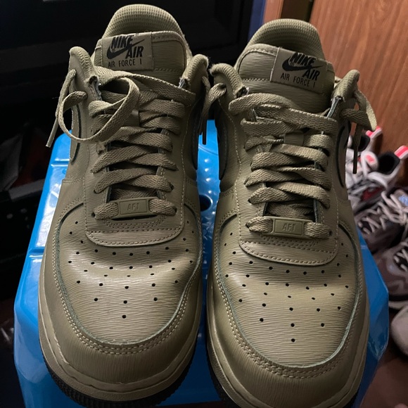 Men Nike Air Force 1 olive green coustum made Nike website